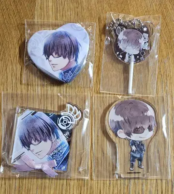 NORN9 노르눈+노르넷 론 리본 타이 아크릴 플레이트 하트 캔뱃지