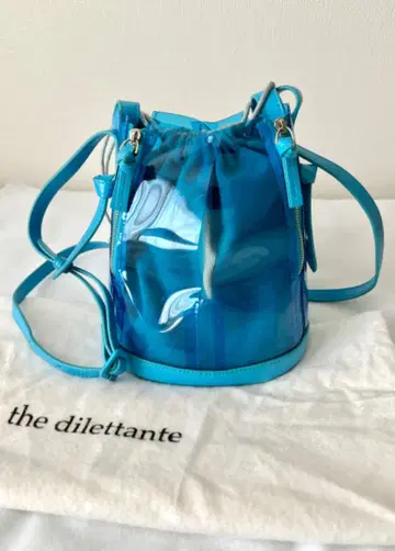 the dilettante Daphne PVC 블루 클리어 백
