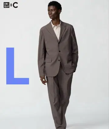 UNIQLO C 감동 턱 팬츠 DARK BROWN