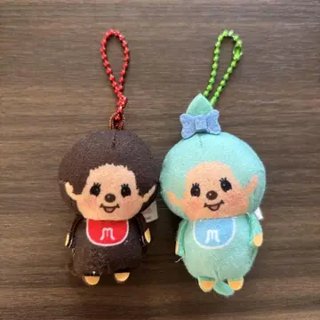 몽치치 봉제 인형 키링 2개 세트