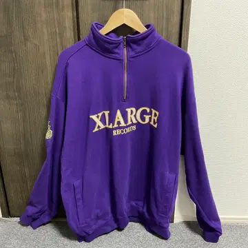 XLARGE 하프 지퍼 맨투맨 캡 포함