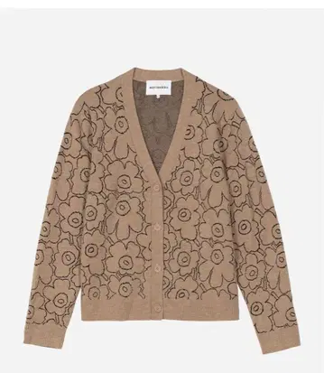 marimekko Piirto Unikko 니트 가디건 사이즈 XL