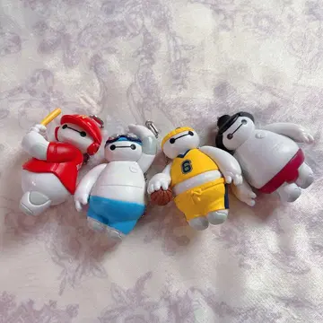 디즈니 베이맥스 캡슐 토이 키체인 컴플리트