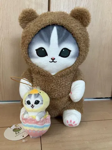 모프 샌드 파자마냥 BIG 봉제 인형 부활절냥 마스코트 세트