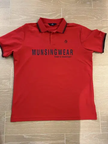 Munsingwear 피케 셔츠 L 사이즈 빨간색