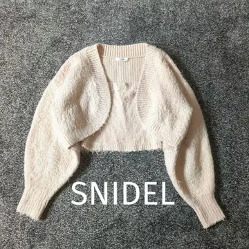 SNIDEL 퍼라이크 앙상블 니트 풀오버 핑크 스나이델