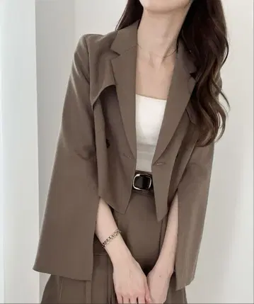 Heather 숏 자켓