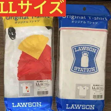LAWSON T셔츠 LL사이즈 카라아게군&밀크캔