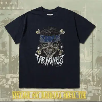 the bonez Vintage Bandana Skull Tee XXL