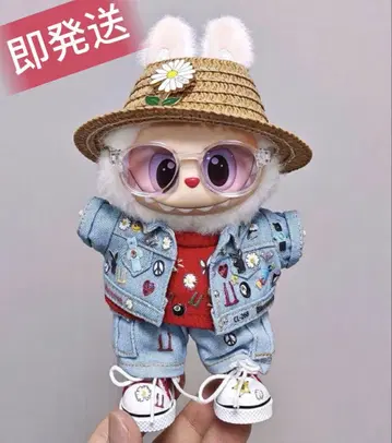 17cm Labubu G-DRAGON 지용 봉제 인형 의류 08313
