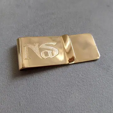 NAS 골드 머니클립 각인 로고