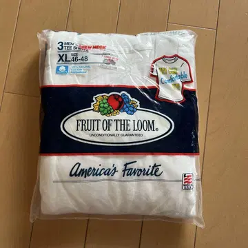 80s FRUIT OF THE LOOM 무지 3P 셔츠 XL 사이즈