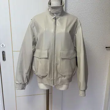 HYKE 인조 가죽 블루종