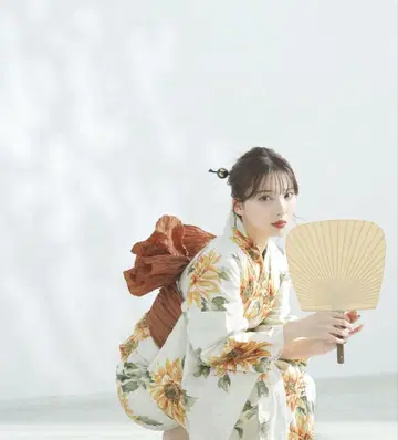 혼자서 입을 수 있는 유카타 5종 세트 와카야마 염색 일본 염색 라테코타