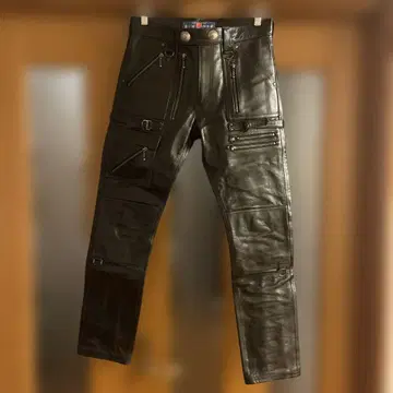 Azuma x BLACKMEANS LEATHER ZIP PANTS