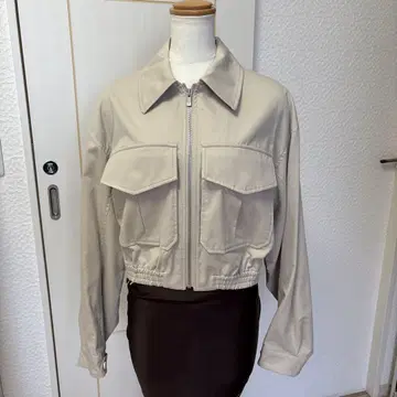 edition 베이지 크롭 자켓