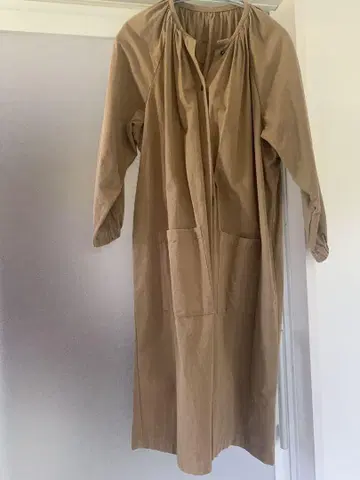 랑프랑세당땅 아틀리에 코트 베이지 코튼