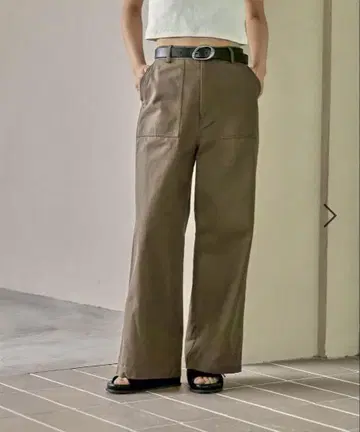 LEPSIM 베이커 팬츠 모카키