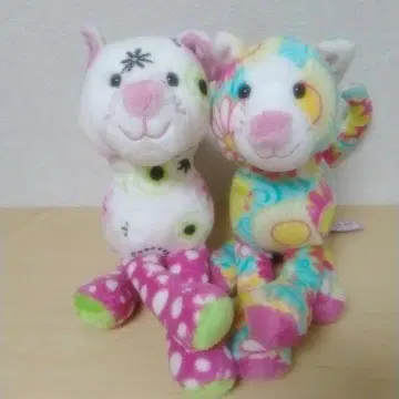 DOUGLAS 패턴 고양이 봉제 인형 2세트