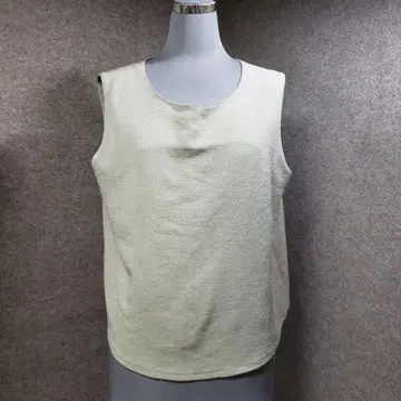 시선당 베이지 슬리브리스 티셔츠 크레이프 원단 u6865i