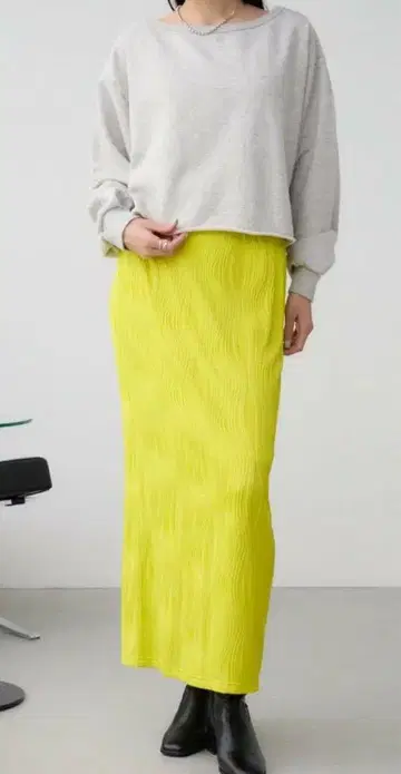AZUL BY MOUSSY 헨케이 리브 티셔츠 타이트 스커트