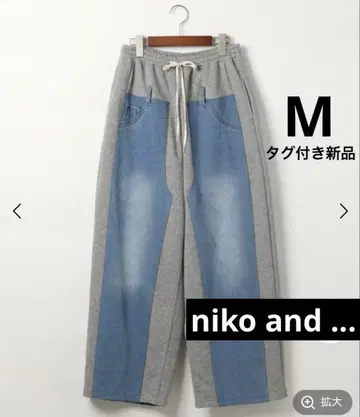 니코앤드 niko and - 새상품 이지 팬츠 M 데님 팬츠