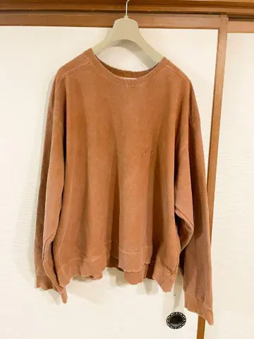 안셀름 EMBROIDERY UNEVEN OVER SWEAT SHIRT