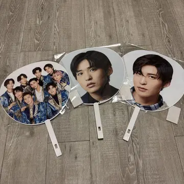 SnowMan 메구로 렌 부채 3개 세트 2021년 2022년 전체 개인