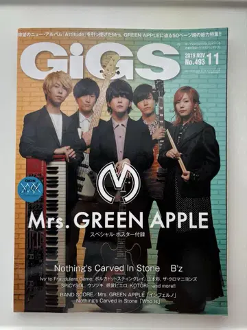 Mrs. GREEN APPLE 특집 음악 잡지 GIGS