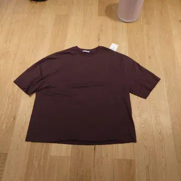 zara 다크 퍼플 오버 사이즈 T셔츠