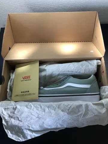 새상품 미사용 VANS 올드스쿨 아이스 그린 27.5cm