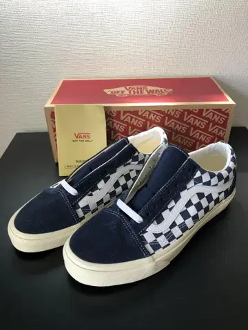 새상품 미사용 27.5cm VANS 올드스쿨 체커 네이비