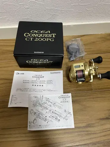 시마노 박스 포함 오시아콘퀘스트 CT200PG 골드