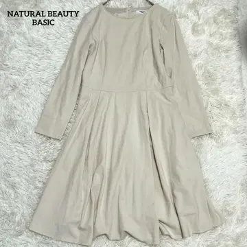 [내추럴 뷰티 베이직] 플레어 원피스 (M) 엘레강트 베이지