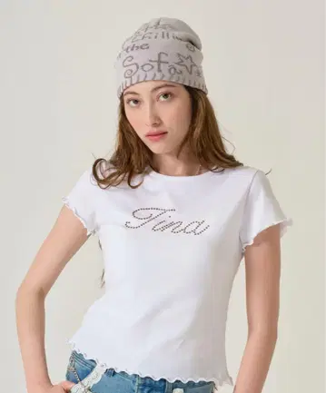 큐빅 컴팩트 셔츠 TINA: JOJUN 화이트