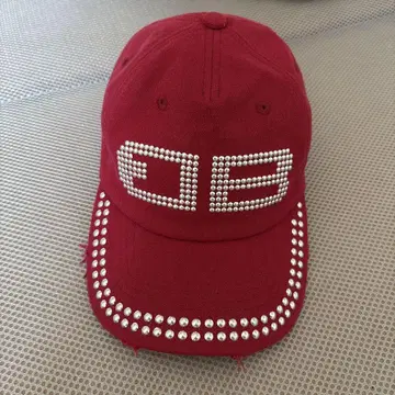 BEEDEN BD STUDS DAMAGE CAP 캡 RED 빨간색