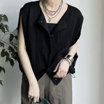 완판 DOUDOU 린넨 라이크 베스트