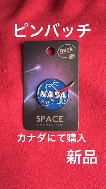 새상품 NASA 핑 배지