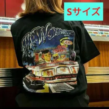 A&W 티셔츠 S 사이즈 마키미나토점 한정판 MAKIMINATO TEE