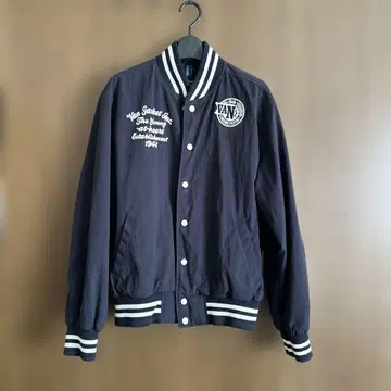 VANjacket 네이비 스타디움 점퍼