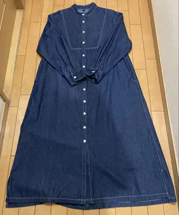 새상품급 라지엠 가을맞이 데님 롱 원피스