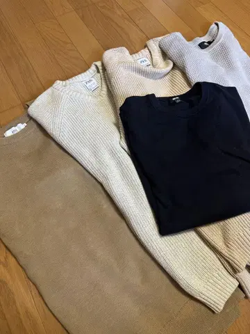 AZUL BY MOUSSY/ZARA/UNIQLO 니트 5종 세트