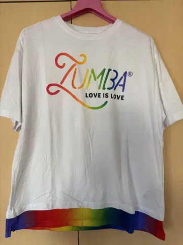줌바 ZUMBA LOVE IS LOVE 티셔츠 XS