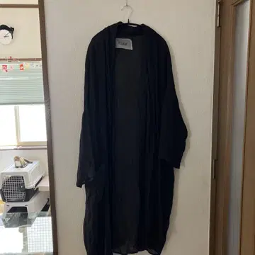 안티카 KINU 린넨 100% 린넨 롱 후드 가디건