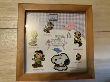 초레어 레트로 스누피 핀즈 핀 배지 액자 미싱