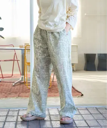 FREAK'S STORE 인도 꽃무늬 팬츠 내추럴
