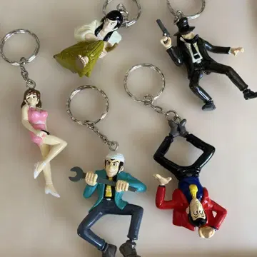 루팡 3세 키링 뽑기 게임 당시 물품 레어 쇼와 레트로
