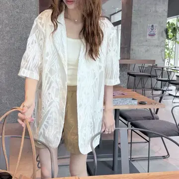 pilit 시어 5부 소매 자켓