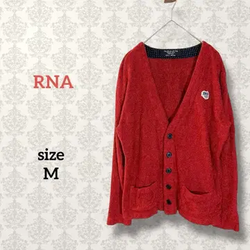 RNA [ M ] 페더 니트 가디건 미니 로고 스트레치 캐주얼 화려한