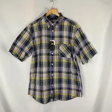 새상품 택 포함 DOUBLESTEAL 반팔 셔츠 체크 XL B3605